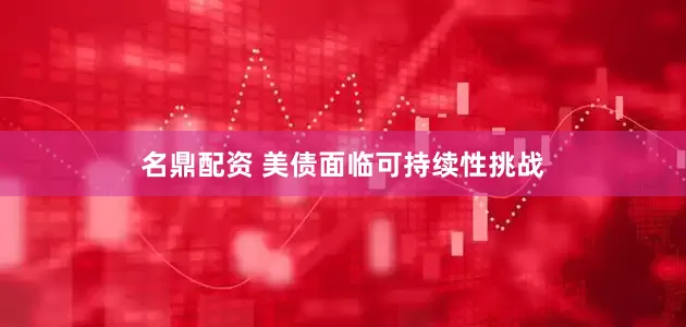 名鼎配资 美债面临可持续性挑战