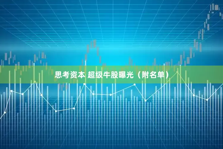 思考资本 超级牛股曝光（附名单）